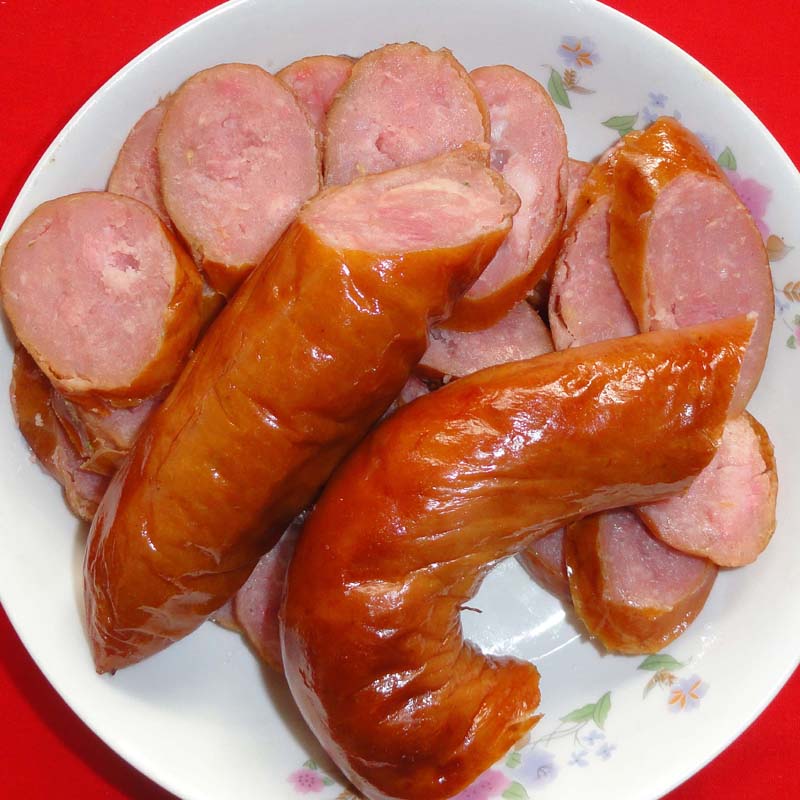 虎钢馋肃宁特产沃北窝北熏肠香肠脆皮烤肠手掰肠淀粉香油肠烧饼