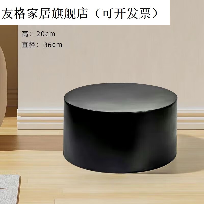 暴力熊輕奢增高展示臺(tái)時(shí)尚長(zhǎng)方形櫥窗家居客廳裝飾品潮熊擺件底座 70以上底座圓黑色