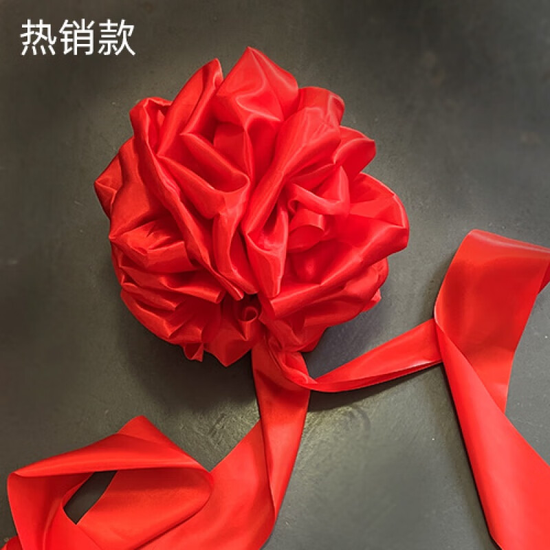 结婚红布大红花的折法图片