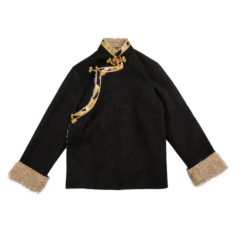 缪百伦  mewbballe藏族服装男冬季传统藏装藏服藏式外套新款服饰加绒