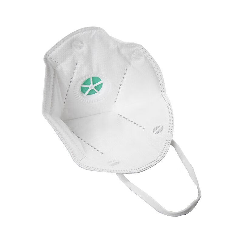 冠桦  kn90口罩 一次性口罩 折叠防尘防护口罩(带呼吸阀)8860v  白色