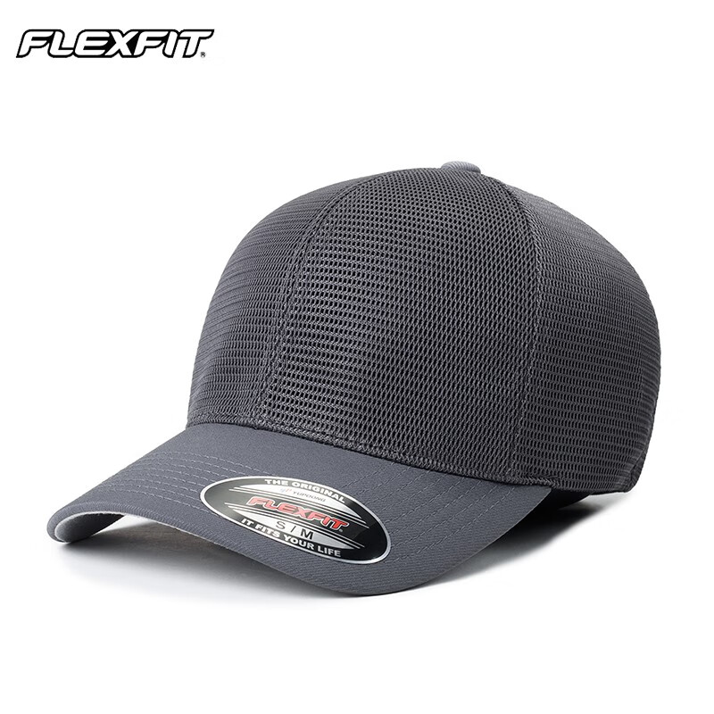 FLEXFIT网眼男士棒球帽夏季防晒网帽透气鸭舌帽全封闭弹力帽子