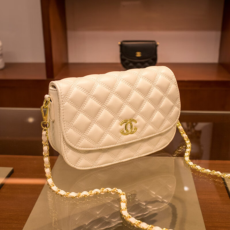 香奈小香儿包包女士小香儿真皮新款时尚百搭单肩斜挎包代购 白色