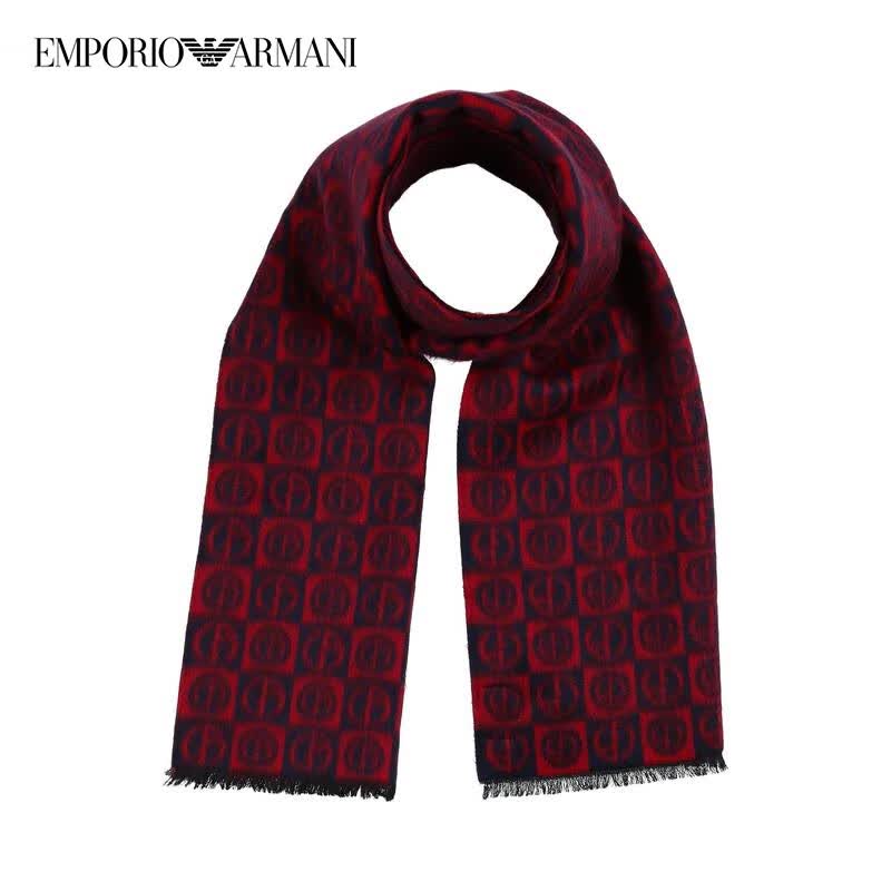 ������¡������ᣨEmporio Armani�� ��ʿFOULARDSΧ�� Red one size