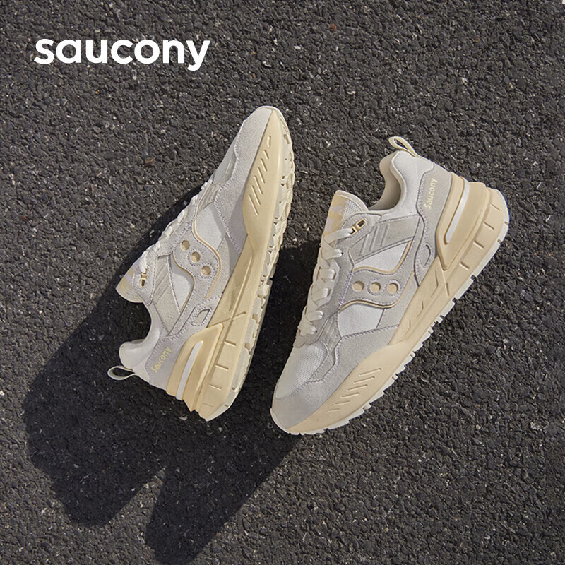 Saucony索康尼SHADOW 5000X情侣款经典复古休闲运动鞋 白色44.5