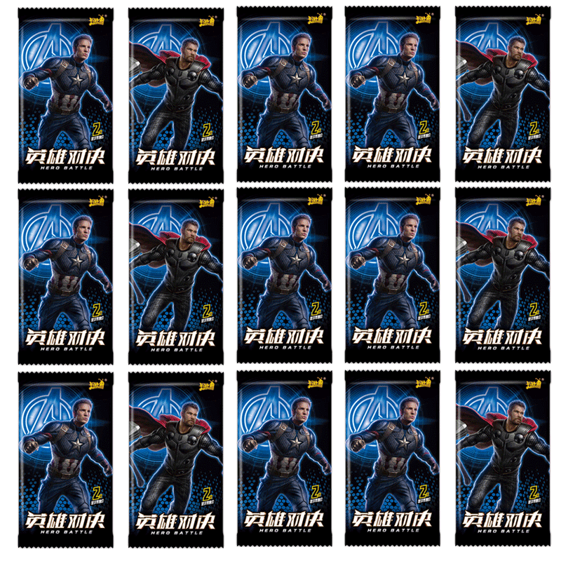 贝木惠卡片漫威dc复仇者联盟4英雄对决卡牌卡儿童收藏卡男孩玩具 漫威
