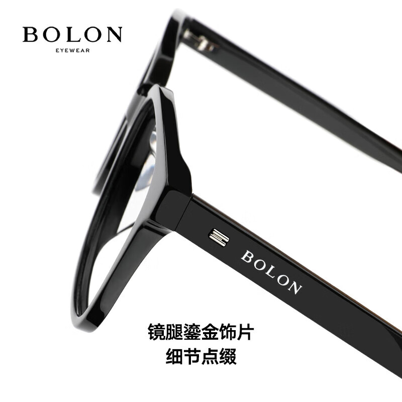 暴龙明星同款眼镜黑框素颜镜架女款复古方框近视眼镜BJ3196 BJ3196B10 1.60防蓝光镜片