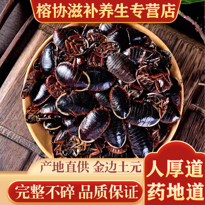 中药材金边土元金边土鳖虫500克g新货土别中华土元地乌龟地鳖粉 金边