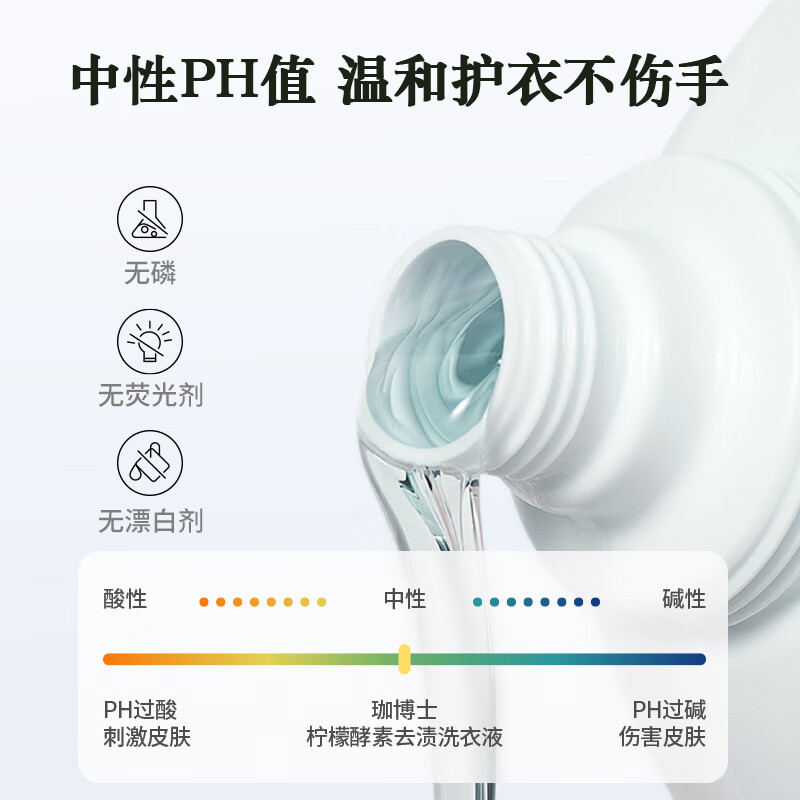珈博士洗衣液柠檬清香持久留香型强效深层去渍洁净 除螨杀菌 家庭实惠装 【强效洁净-柠檬香氛6斤】
