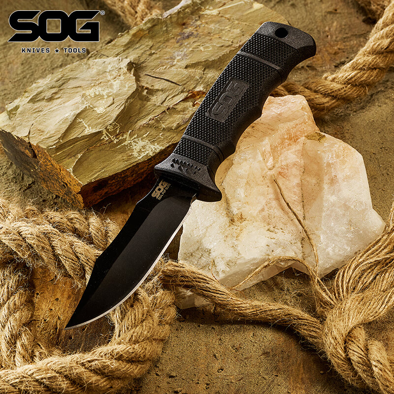 SOG索格户外刀具E37M海豹防身刀野外露营工刀探险防身刀具