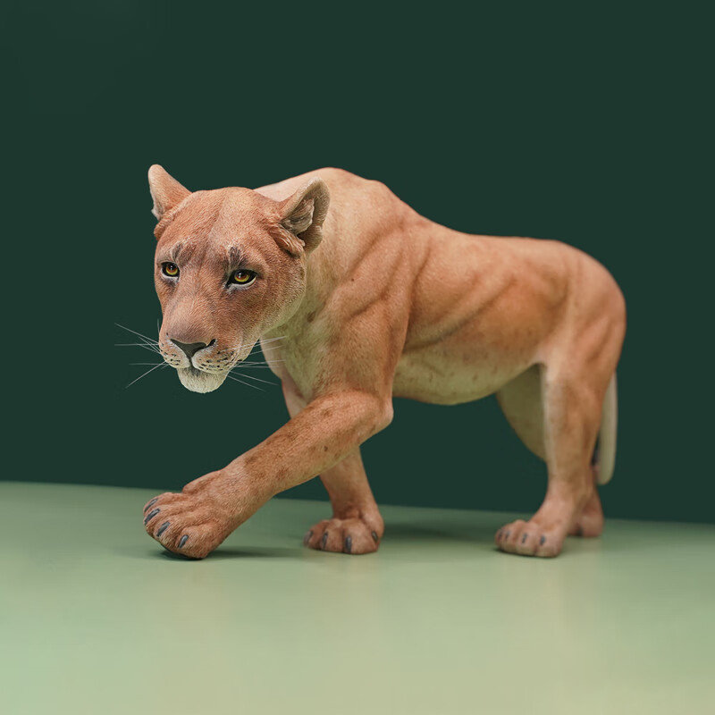 莫属模型jxk 1/6 母狮 仿真凶猛狮子动物模型手办gk潮玩树脂桌面雕塑