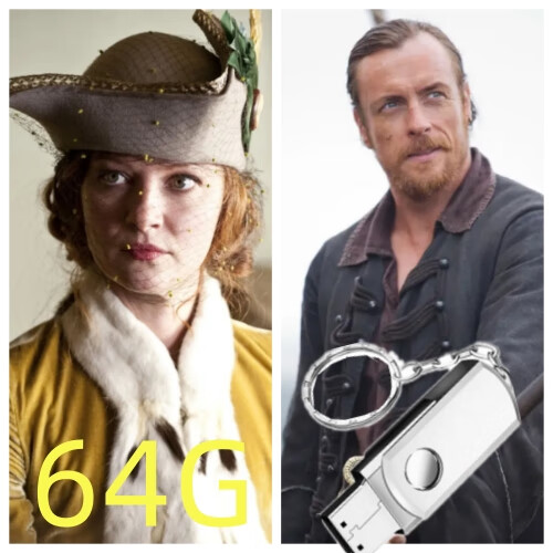 铭钻64g优盘u盘大西洋帝国5季加黑帆4季电脑手机车载高清电视剧mp4