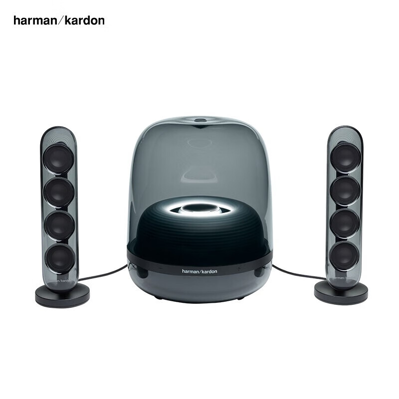 哈曼卡顿（Harman/Kardon）【保税仓发货】水晶四代 无线蓝牙桌面音箱 电视电脑音响 SoundSticks 4 黑色