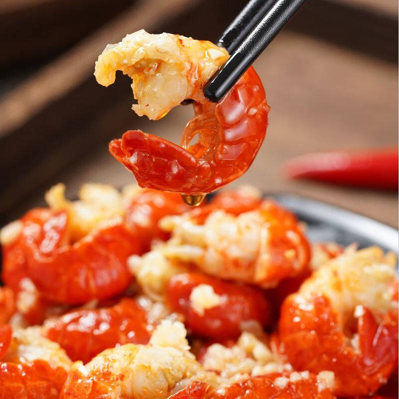 Liuwu柳伍吮指小龙虾尾 开袋即食无需加热 上市公司旗下工厂湖北潜江 100g吮指麻辣3袋+蒜蓉2袋