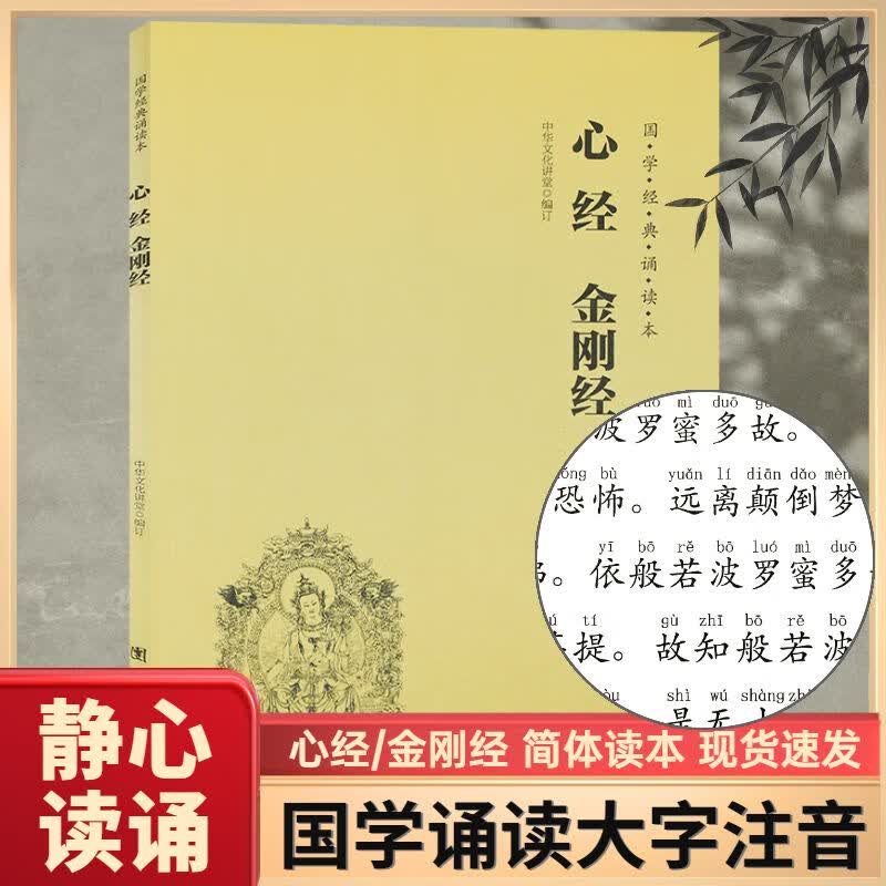 心经金刚经 经典诵读本 横排简体 注音版 佛经选佛教书籍典藏书系列