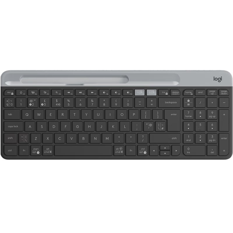 �޼���Logitech��ʱ��ϵ��K580������������ȫ�ߴ��ᱡ��������ipad�ֻ�ƽ��ʼǱ����԰칫�����л� K580 ��ɫ