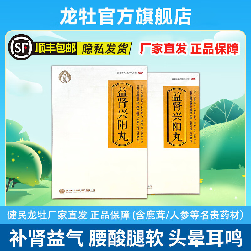 健民叶开泰益肾兴阳丸6丸20袋补肾益气 固精 肾阳亏虚 腰酸腿软 精神