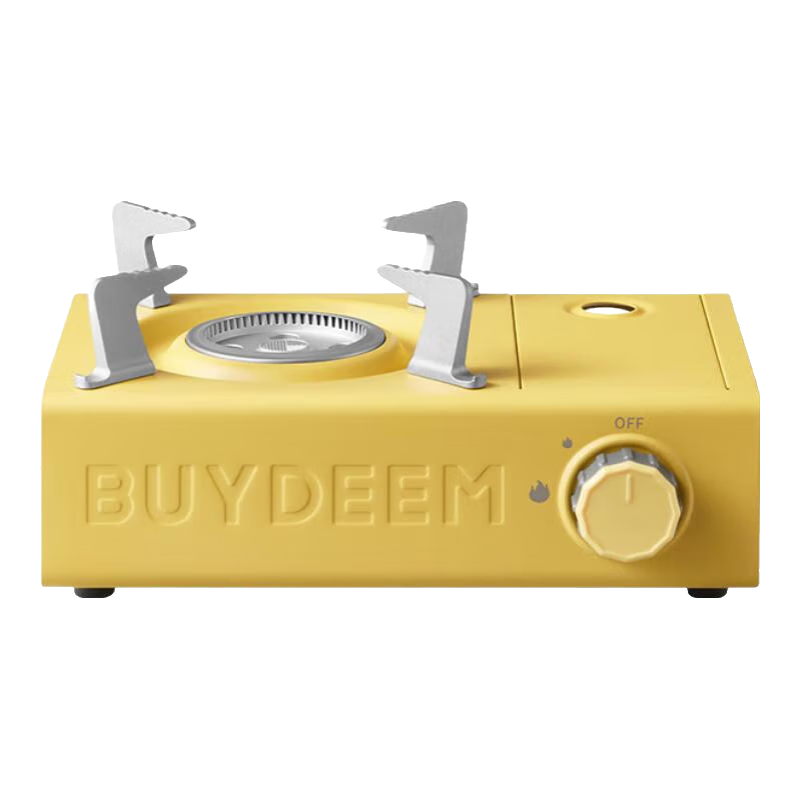 北鼎（Buydeem）卡式爐戶外爐具便攜式燒烤爐自駕野營野餐用品專用防風(fēng)卡式爐套裝 【小鵝黃】卡式爐