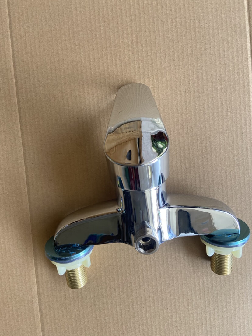 仁聚益浴室老款四分内丝软管连接混水阀入墙式隔断墙冷热水龙头4分