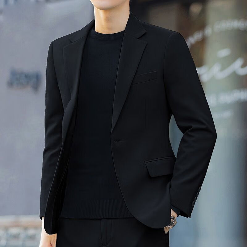 禾纾30岁男装搭配成熟全套西装套装男休闲潮流小西服男士高档一整套免