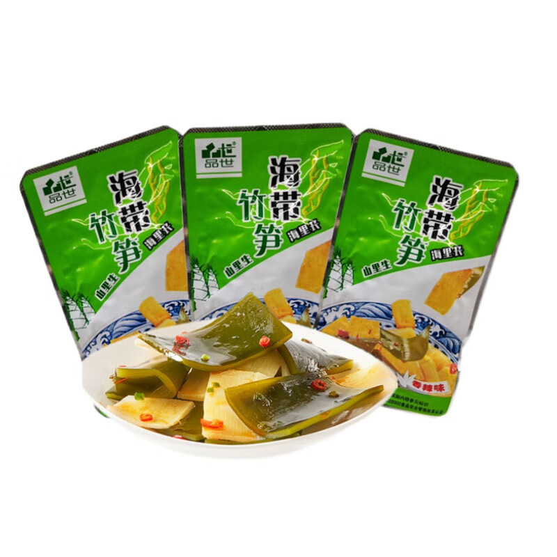 品世品世海带竹笋散装香辣味爽口笋片海带零食下饭小包装休闲小吃