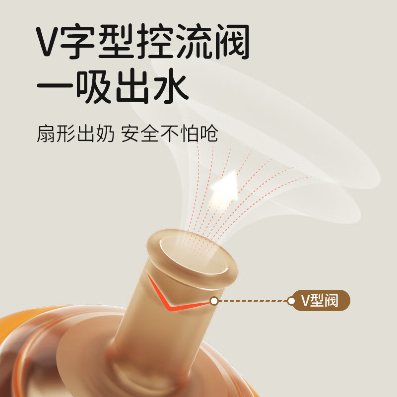 伊斯卡尔(EASYCare)ppsu婴儿奶瓶大宽口6个月一岁2岁以上大宝宝吸管杯喝奶 卡尔棕- 300ml (V号奶嘴 适合1岁以上)