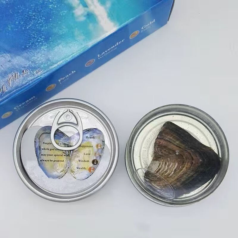 珍珠蚌活蚌自己开珍珠盲盒开蚌取淡水河蚌自开罐装走心 -珍珠盲盒
