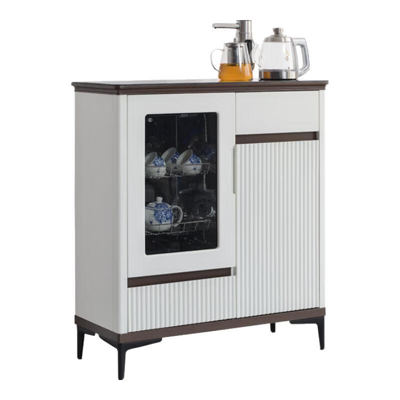 笛浪茶吧機(jī)家用高端客廳用2024年新款智能飲水機(jī)茶吧一體柜帶消毒餐邊茶水柜自動(dòng)煮茶制冷+制熱+可調(diào)溫 米白色 冷熱型 206語音+消毒