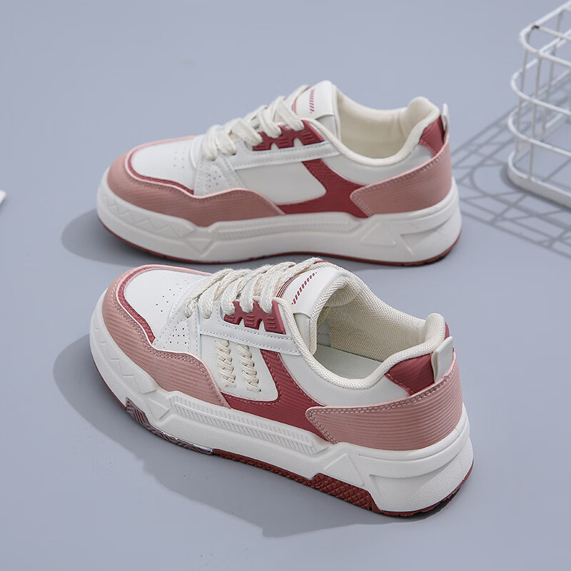 啄木鸟小白鞋女2024春季新款韩版百搭女学生厚底板鞋休闲运动鞋女鞋