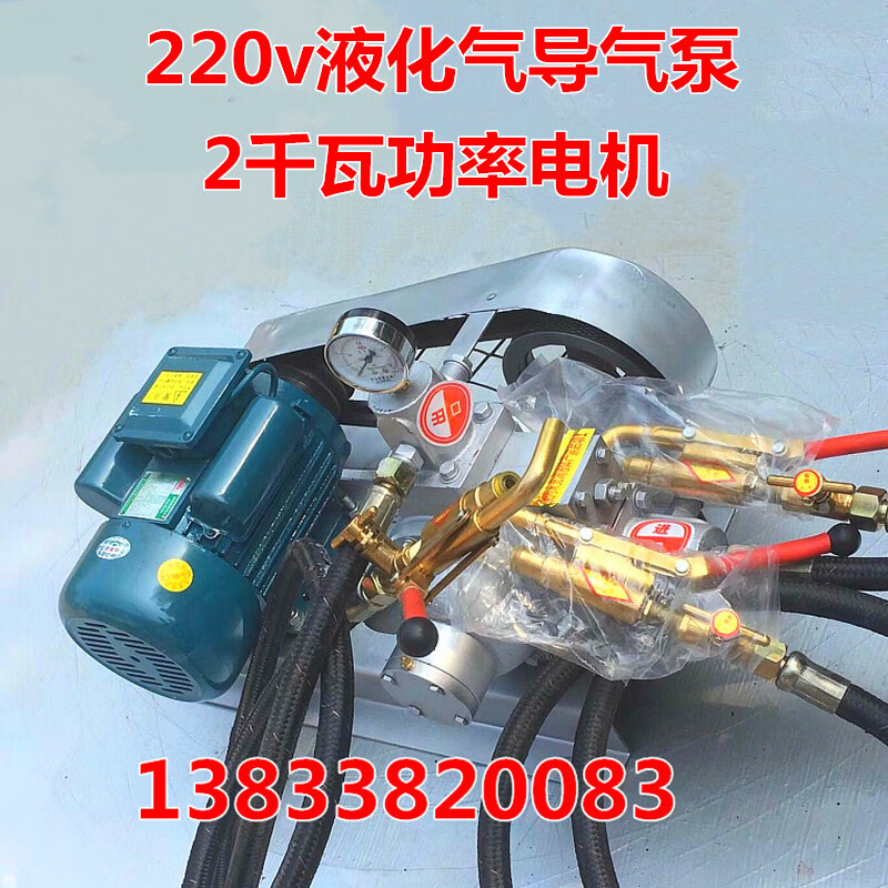 车载48v12v煤气导气机大瓶导小瓶充气泵 老款220v导气泵(两千瓦电机)