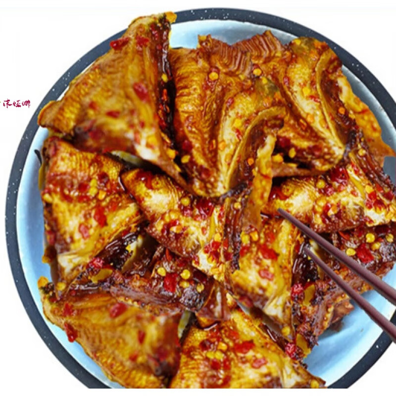 味巴哥鱼嘴巴湖南特产鱼下巴鱼角鱼骨香辣辣特辣零食小吃麻辣酱鱼嘴吧