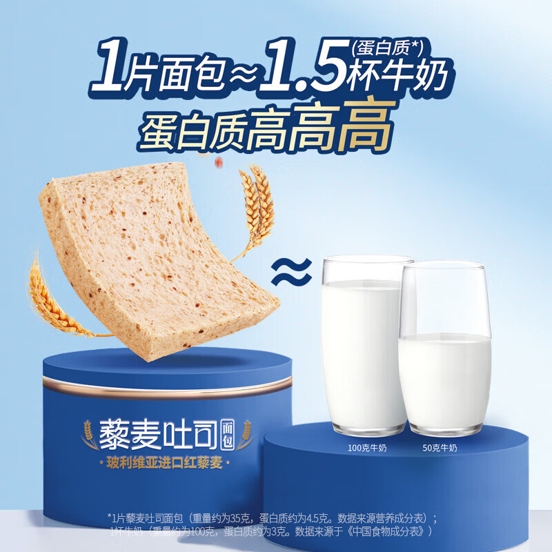 豪士藜麦吐司全麦面包