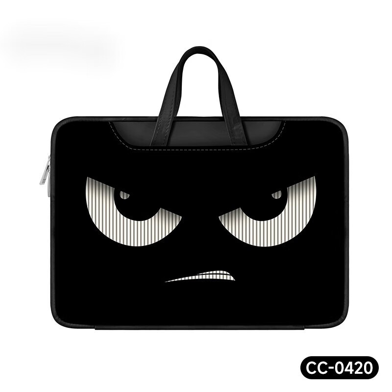 梵卡哲（FANKAZHE）表情笔记本电脑包手提适用苹果macbook15.6英寸小新air13.3华为ma CC-0420(斜挎肩带) 12英寸