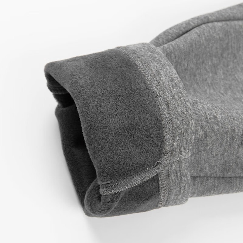 哈吉斯（HAZZYS）品牌童装女童长裤冬新品弹力舒适休闲百搭加厚一体绒长裤 暖卡其 130