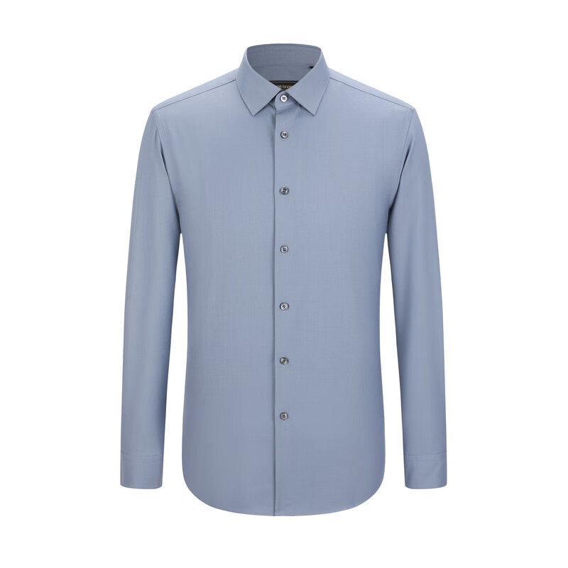 雅戈尔衬衫男士秋冬青年男长袖衬衫YLQW115524HBA 蓝色素色YLQW115524HBA 43