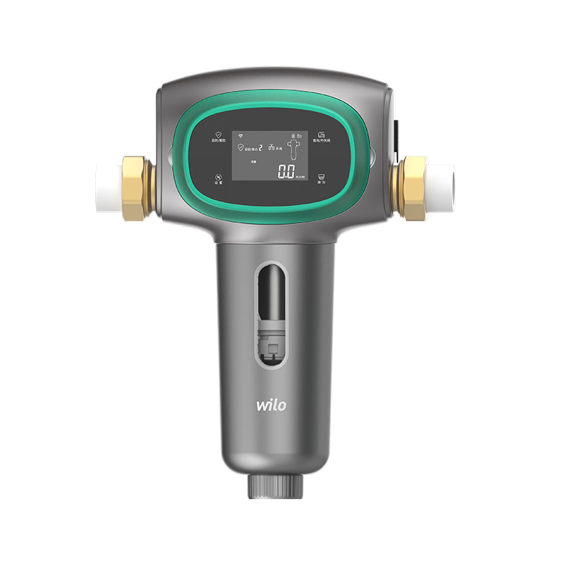 WILO威乐前置过滤器家用全屋自来水净水器6T大流量40微米精滤高压反冲洗双面刮洗自来水免维护过滤器 RPS218【旗舰款】