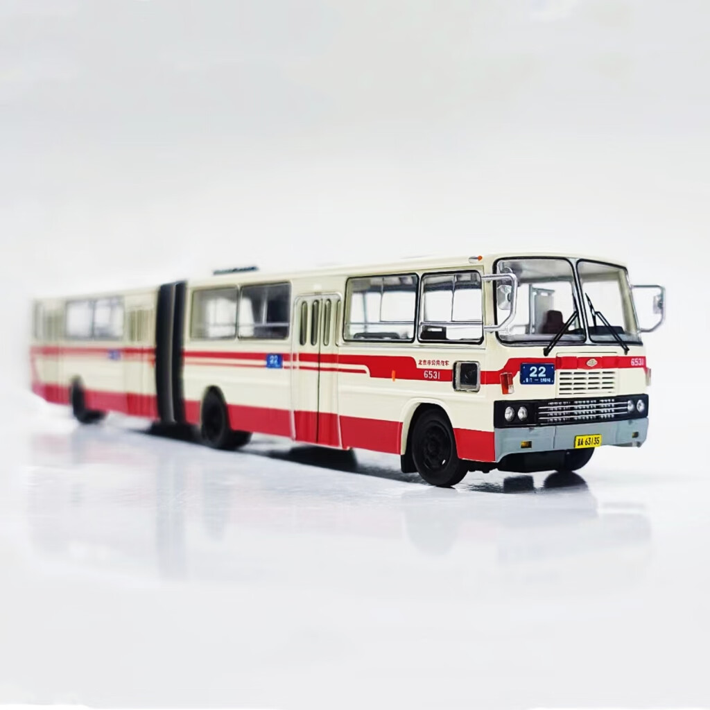 好沐音(haomuyin)北京公交模型300路北京公交模型京华bk6170大通套