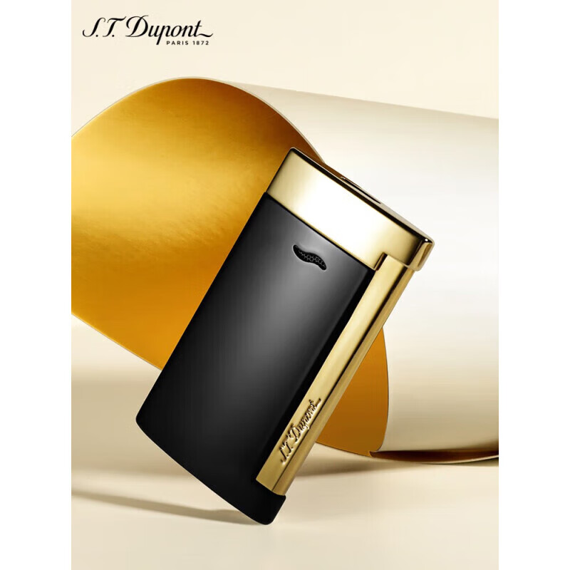 dupont paris法国都彭打火机slim7超薄款式男士礼物 27708黑金 单机 1