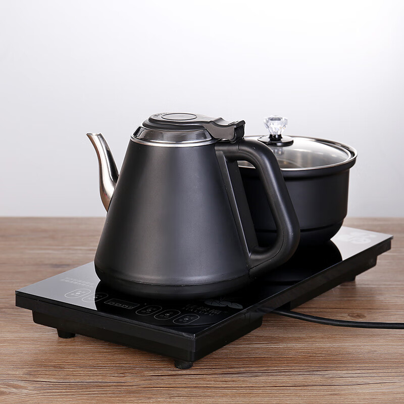 创京懿选茶海烧水壶一体桌子自动底部上水电热烧水壶泡茶桌净水器专用