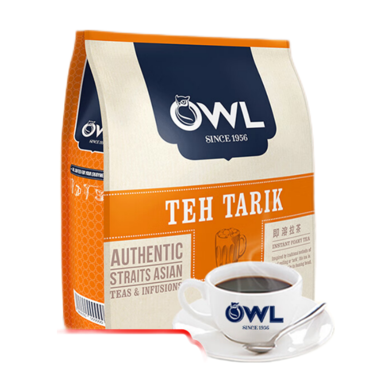 OWL 猫头鹰 马来西亚进口 奶茶 手工速溶拉茶奶茶粉 340g（20条x17g）