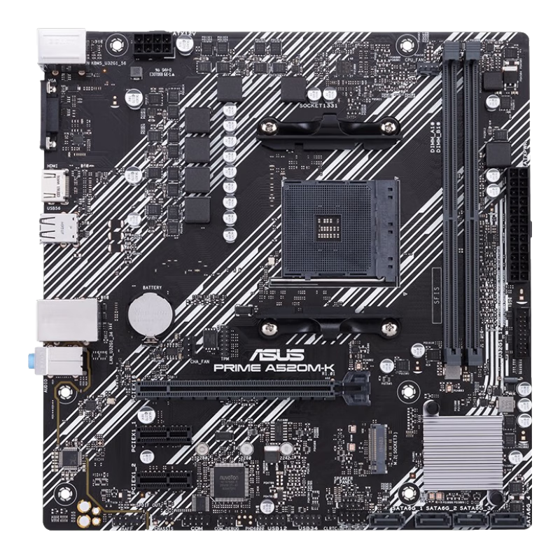 plus˶ASUSPRIME A520M-K   ֧ CPU 5500/5600(AMD A520/Socket AM4)384.92Ԫ