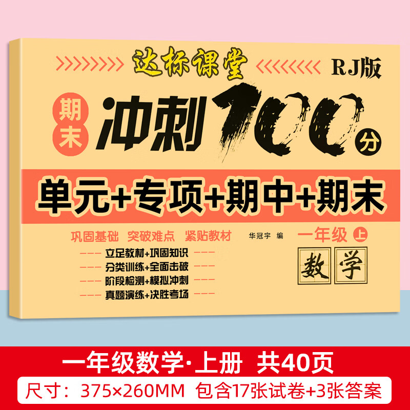 新人教版小学单元测试期中期末冲刺100分一二年级三年级下册巩固 期末