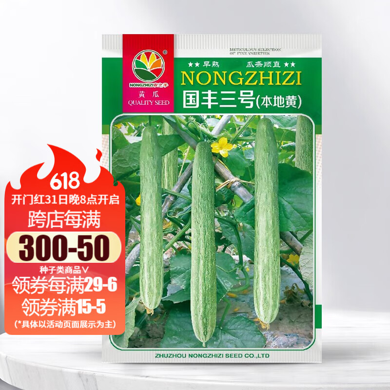 农之子 小青瓜种子南方种水果黄瓜种苗四春季杂交各种 国丰三号(本地