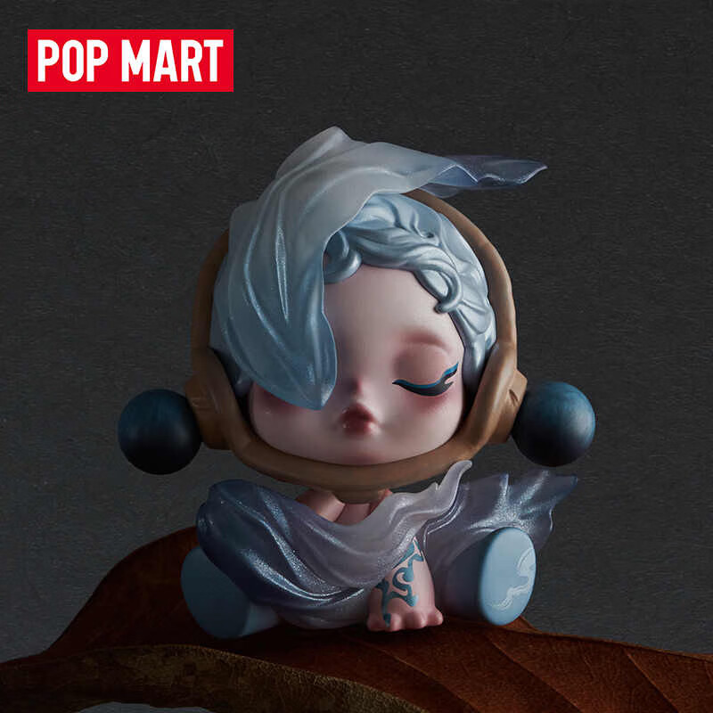 泡泡玛特(pop mart)skullpanda庭前墨梅系列盲盒sp11古风手办摆件 风