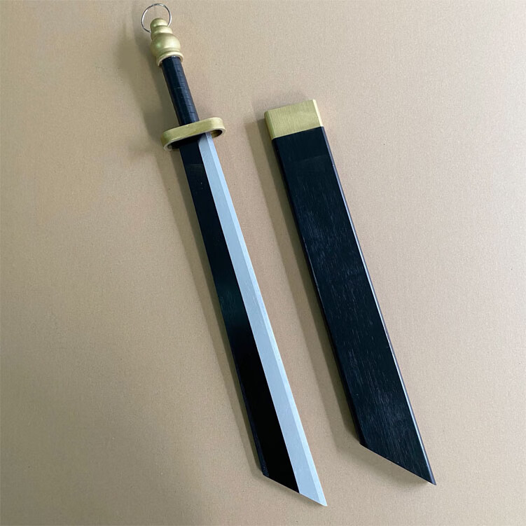 锋歩(f)木质带鞘戒刀道具 话剧影视舞台表演演出配饰儿童玩具刀武松