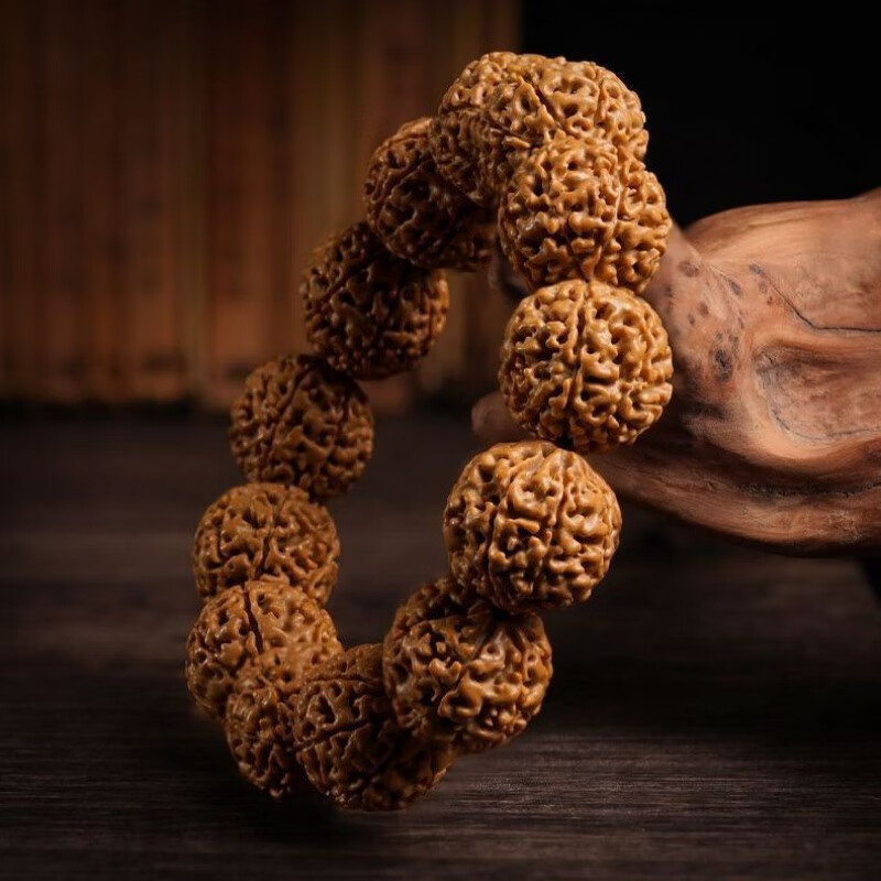 坚银金刚菩提手串七瓣大金刚菩提子佛珠手链念珠手串男款盘玩原籽