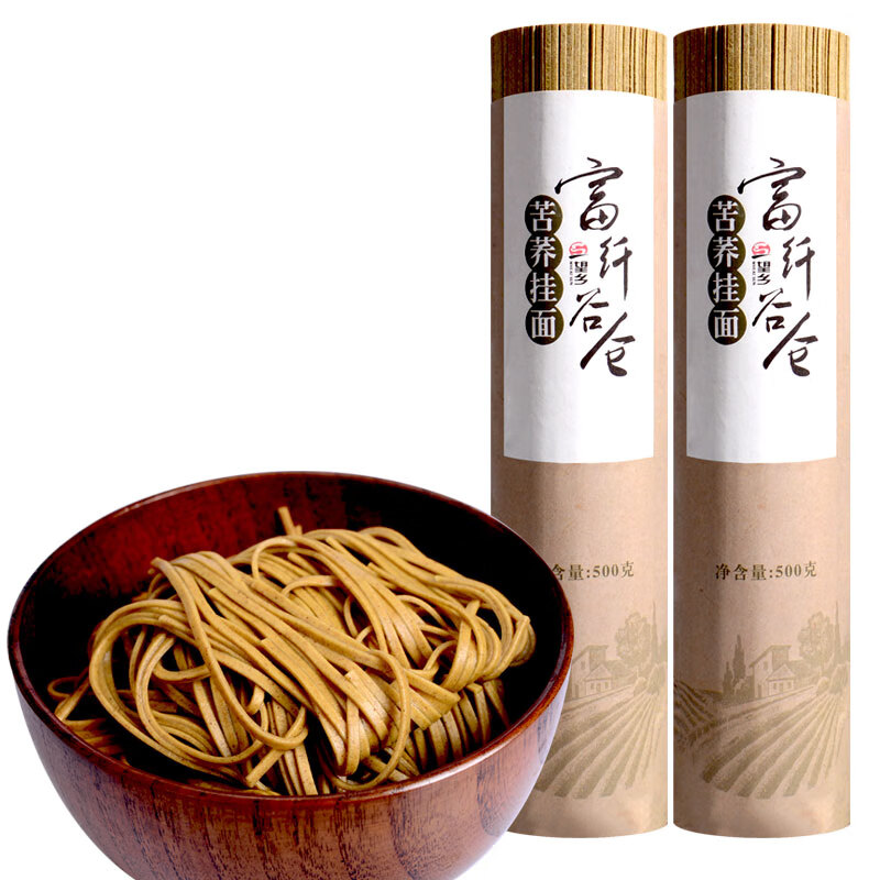 望乡苦荞挂面高含量荞麦面粗粮杂粮拌面冷面食材500g*2袋 500g*2袋