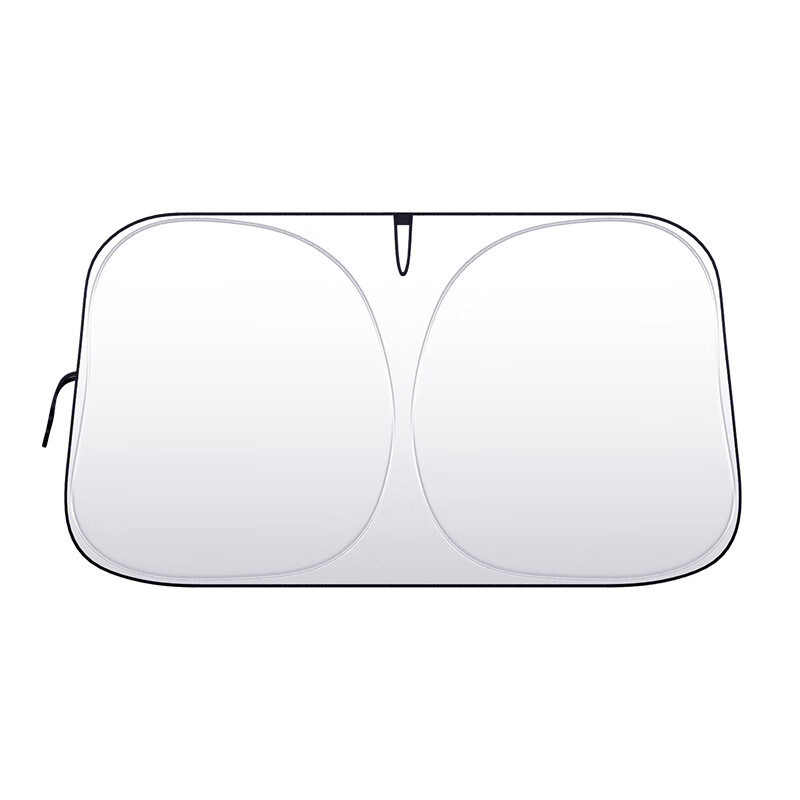 汽车遮阳挡前挡防晒挡风玻璃隔热加厚遮阳板隔热防晒遮阳帘遮阳伞 钛银大号145*80