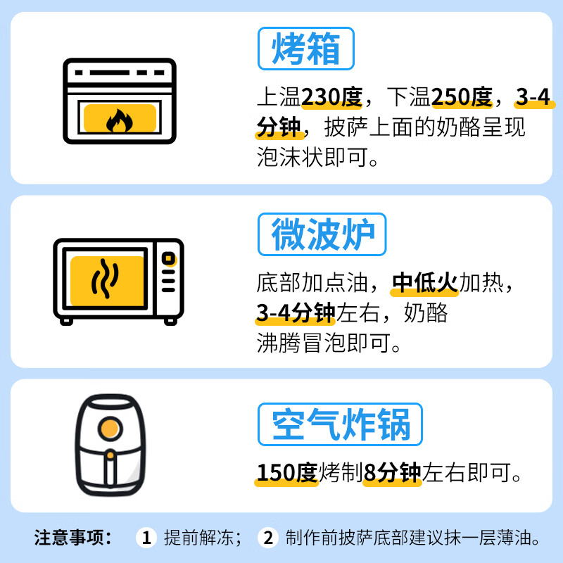 小牛凯西披萨半成品空气炸锅食材儿童早餐pizza 【5盒】培根2+火腿2+烤肉1