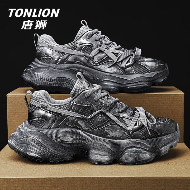 ���ڲ�������ʨ��TonLion���ϵ�Ь��ʿ�¿�С��ƴɫ���ɸ���͸���ܲ����г����˶�ЬЬ�� ����ɫTSN20242438 42